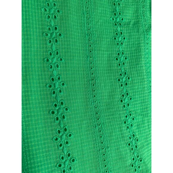 Lane Bryant NWT Green Embroidered Eyelet Blouse-Size 22 - Picture 10 of 10